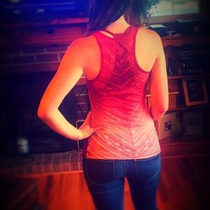 Lace Back Tank Top